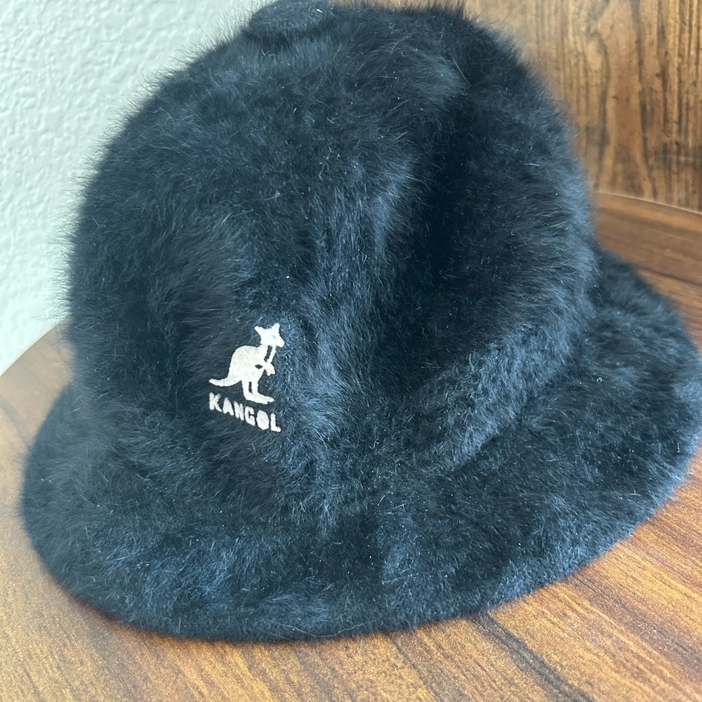 Kangol Plush Black Furgora Bucket Hat!